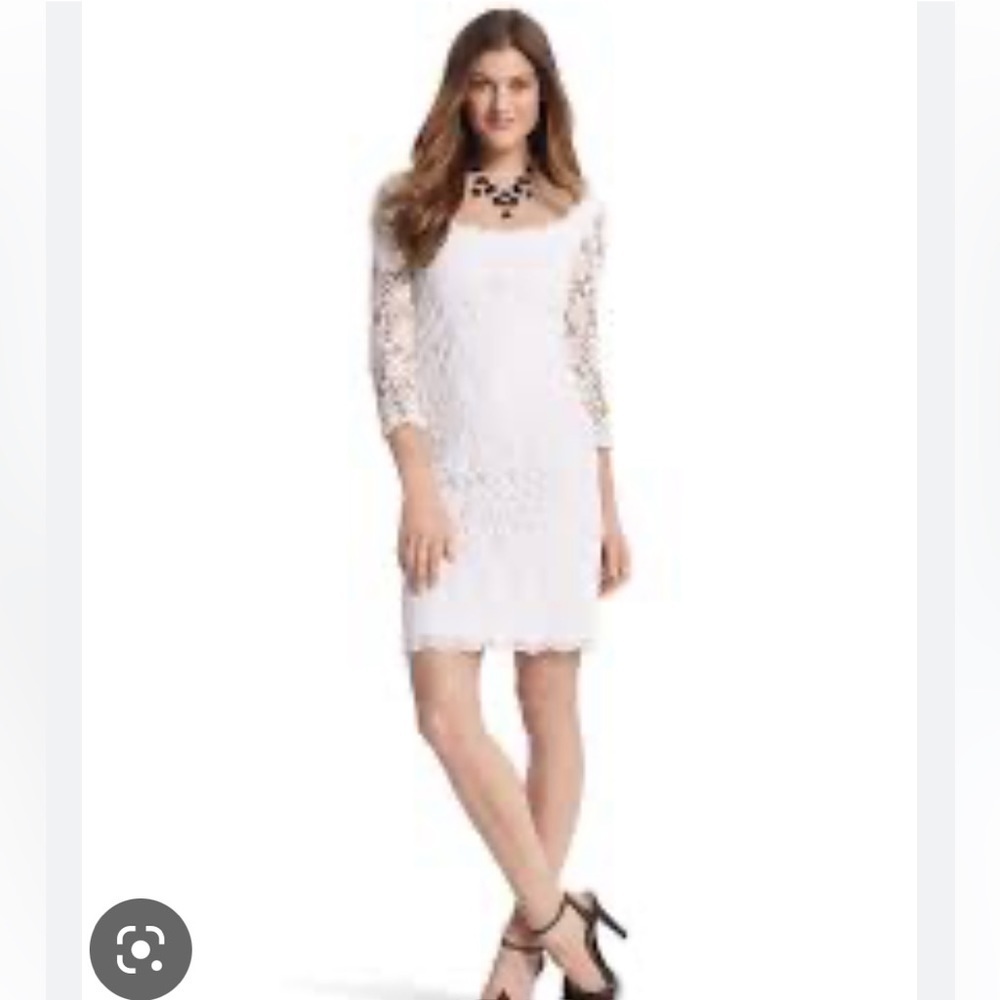 Whbm lace shift dress